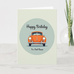 Sweet Birthday Classic Car Card