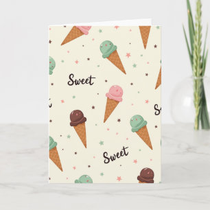 Sweet Birthday Cone Pattern Card