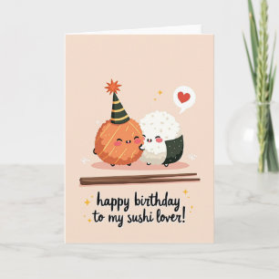 Sweet Birthday Cute Food Card