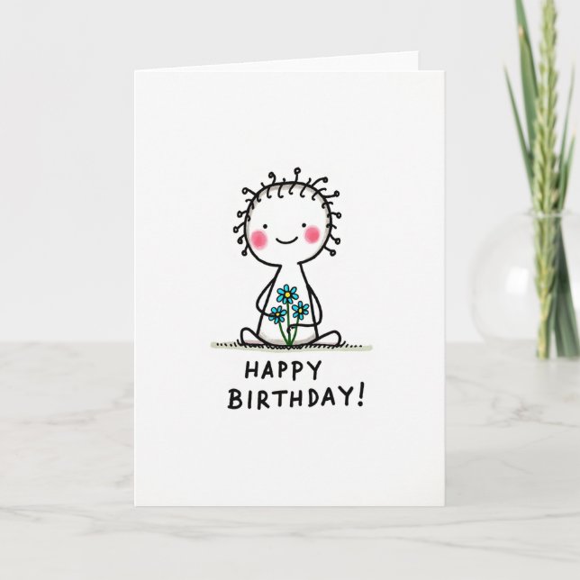 Sweet Birthday Figure Card (Front)