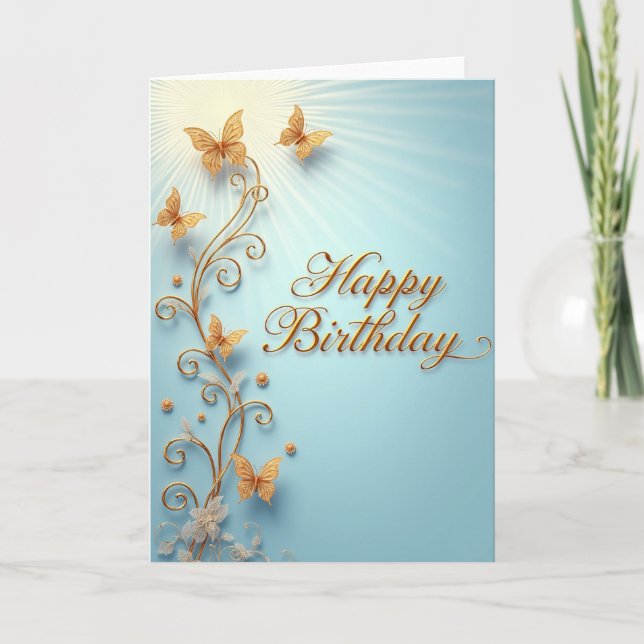 Sweet Birthday Filigree Card (Front)