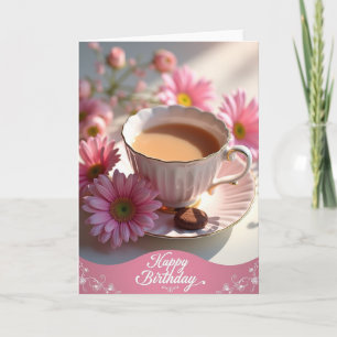 Sweet Birthday Floral Teacup Card