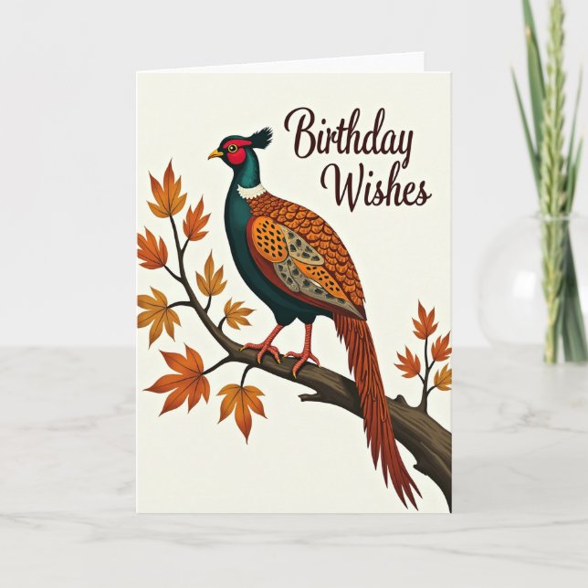 Sweet Birthday Game Bird Card (Front)