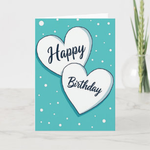Sweet Birthday Heart Design Card