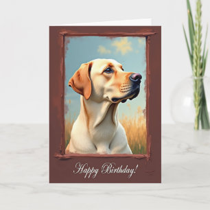 Sweet Birthday Ivory Dog Card
