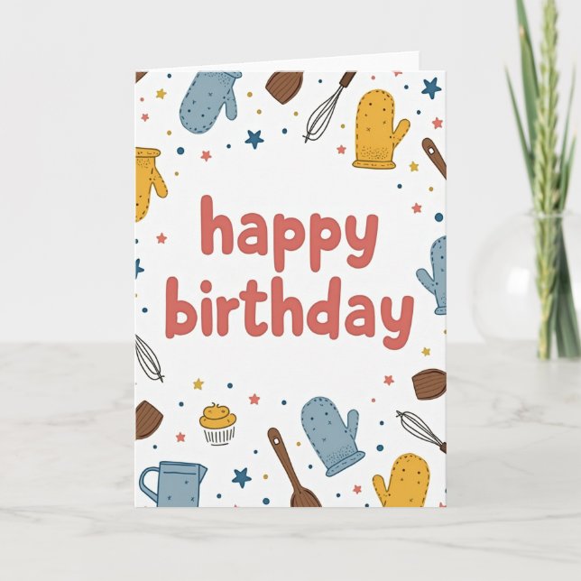 Sweet Birthday Kitchen Card (Front)