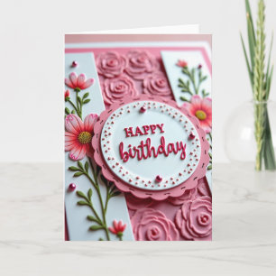 Sweet Birthday Layered Art Card