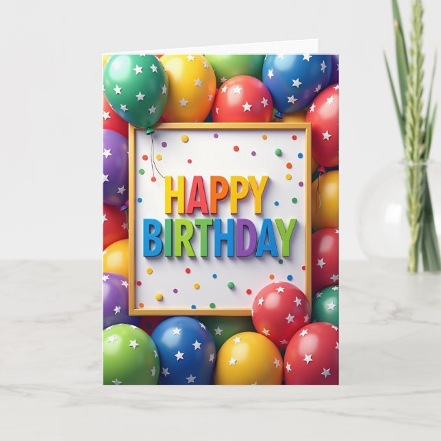 Sweet Birthday Letter Card (Front)
