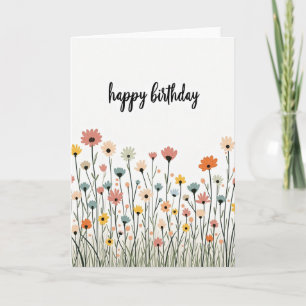 Sweet Birthday Meadow Card
