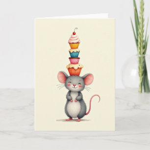 Sweet Birthday Mouse Treats Card