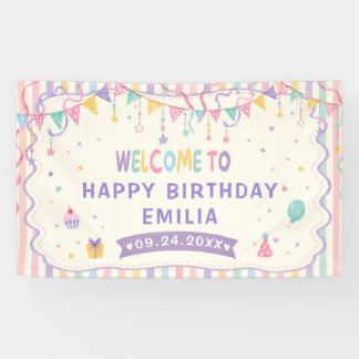 Sweet Birthday Party Banner