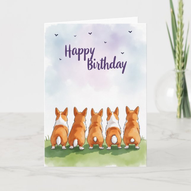 Sweet Birthday Pups Card (Front)