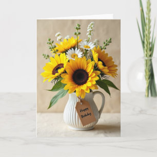 Sweet Birthday Radiant Bouquet Card