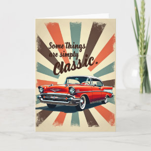 Sweet Birthday Red Car Card