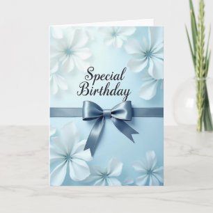 Sweet Birthday Satin Bow Card