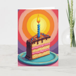 Sweet Birthday Sprinkle Cake Card