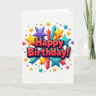 Sweet Birthday Star Burst Card