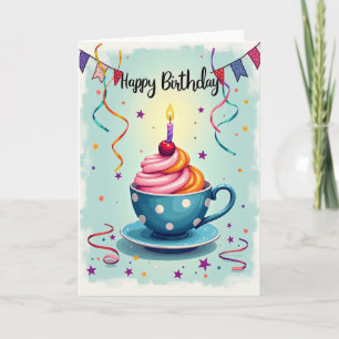 Sweet Birthday Teacup Card