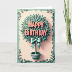 Sweet Birthday Topiary Card