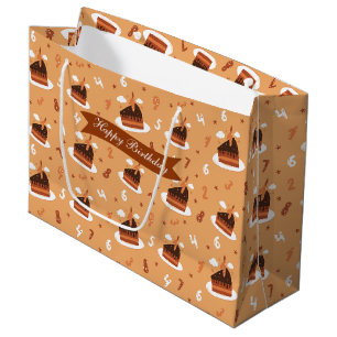 Sweet Birthday Treats Pattern Design Large Gift Ba Bag