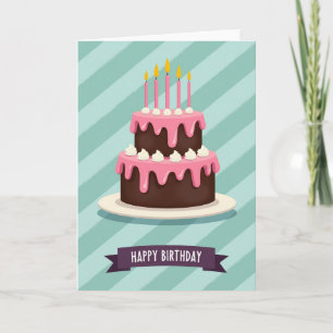 Sweet Birthday Two Tier Card