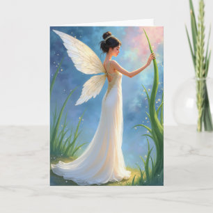 Sweet Birthday Winged Maiden Card