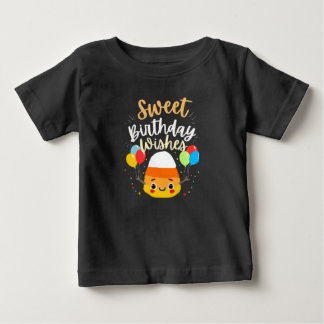 Sweet Birthday Wishes Candy Corn Hallowee T-Shirt