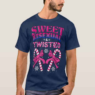 Sweet Biseual Twisted Christmas Candy Cane 1622 T-Shirt