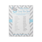 Sweet Blue and Grey Elephant Baby Shower - Game