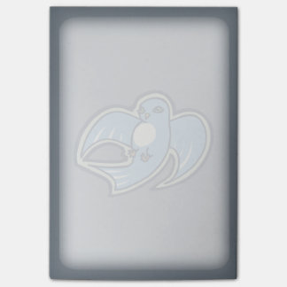 Sweet Blue And White Bird Ink Drawing Design Post-it Notes