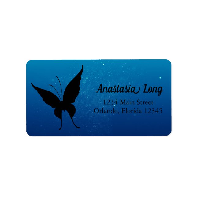 Sweet, Blue Buterfly Label (Front)