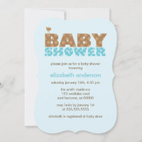Sweet Blue Polka Dots Boy Baby Shower