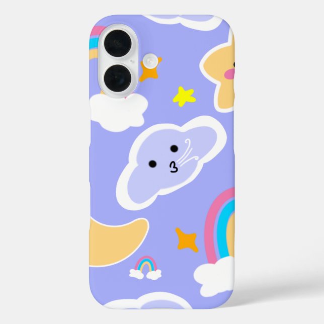 Sweet Blue Sky Rainbow Pattern Case-Mate iPhone Case (Back)