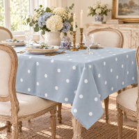 Sweet Blue Whte Polkadots Vintage