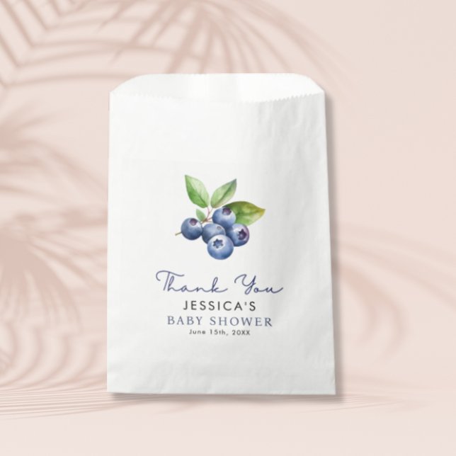 Sweet Blueberries Baby Shower Favour Bags (Creator Uploaded)