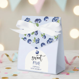 Sweet blueberries kids birthday favour box