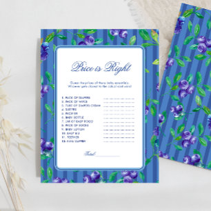Sweet Blueberries Price is Right Baby Shower Game