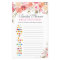 Sweet Blush Floral Double-Sided Bridal Shower Game