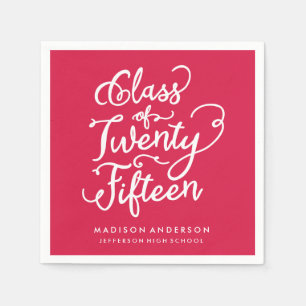 Sweet Boho in Red Personalised Paper Napkins