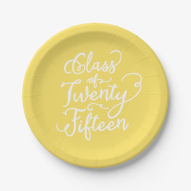 Sweet Boho in Yellow | Paper Plates (Front)