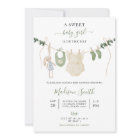 Sweet Boho Neutral Clothesline Girl Baby Shower
