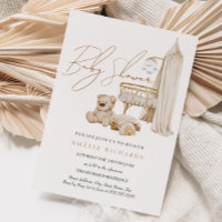 Sweet Boho Nursery Blue Baby Shower