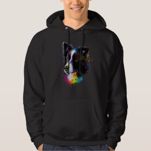 Sweet Border Collie Dog Portrait_6 Hoodie