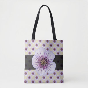 Sweet Botanical Floral Blue on any Colour Tote Bag