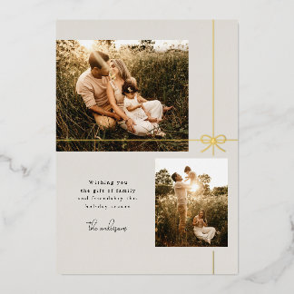 Sweet Bow Family + Friendship Modern Two Photo