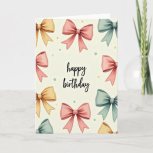 Sweet Bows Birthday Card