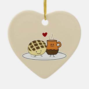 Sweet Bread and Hot Chocolate Pan caliente Mexican Ceramic Tree Decoration