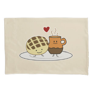 Sweet Bread Hot Chocolate Pan dulce Mexican concha Pillowcase