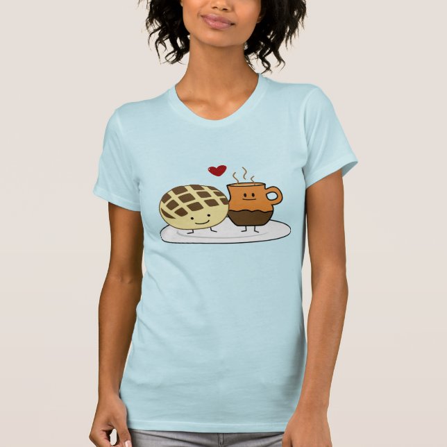 Sweet Bread Hot Chocolate Pan dulce Mexican concha T-Shirt (Front)