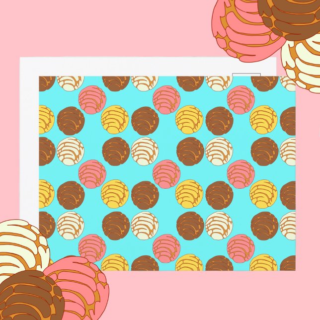 Sweet Bread Mexican Pan Dulce Conchas Postcard (Creator Uploaded)